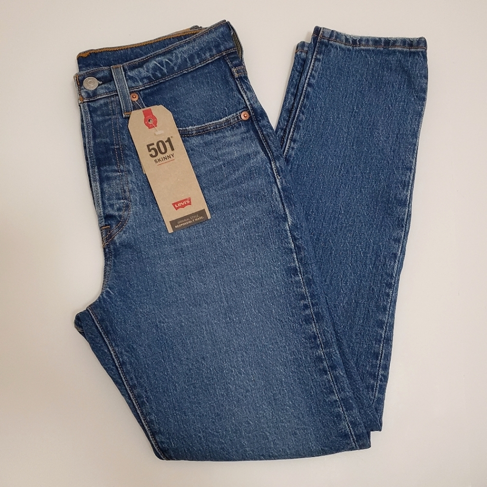 Levi’s 501 High Rise Skinny  Jeans - Picture 5 of 7